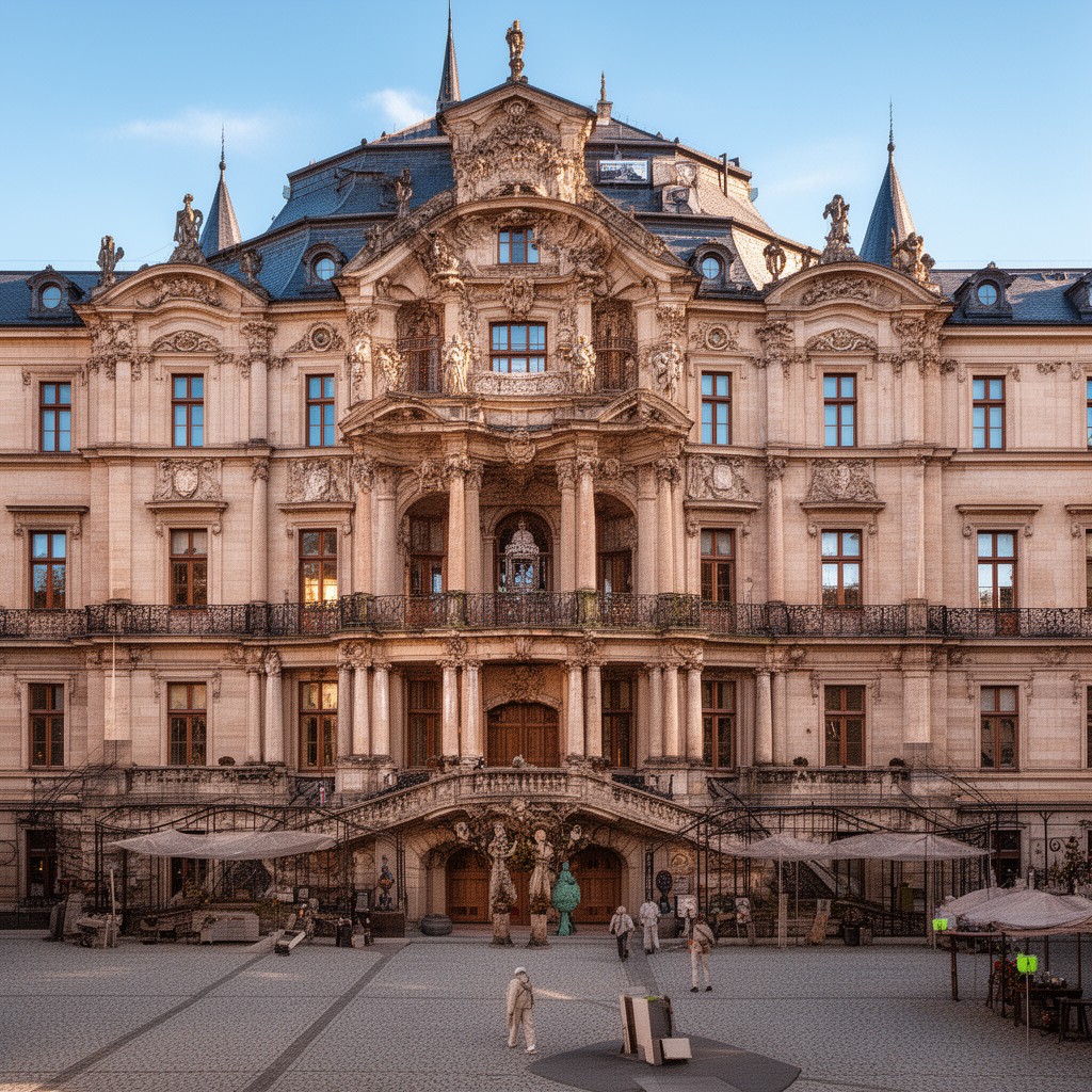 AI-generated illustration of Grand Ducal Palace, Luxembourg