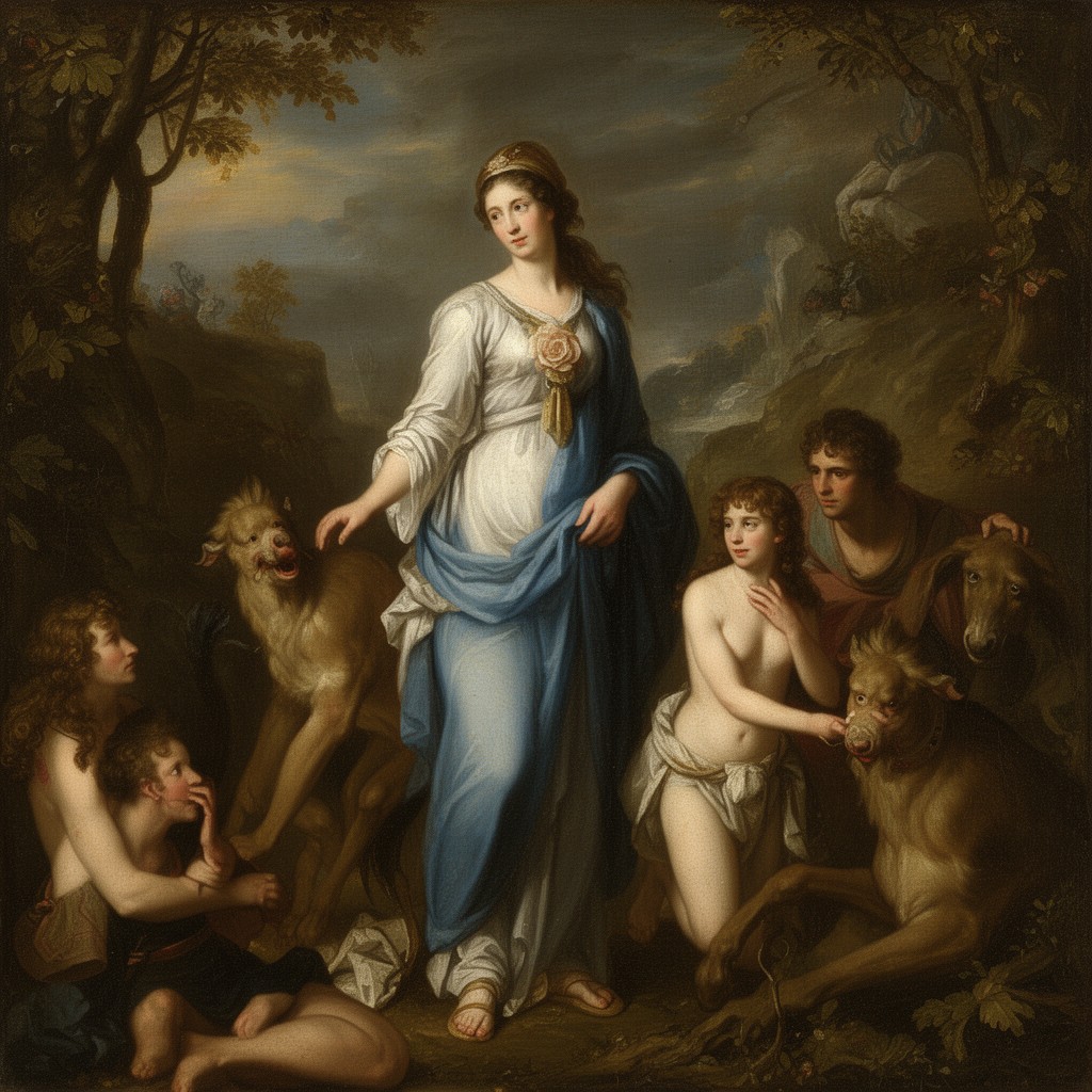 AI-generated illustration of Venus and Adonis