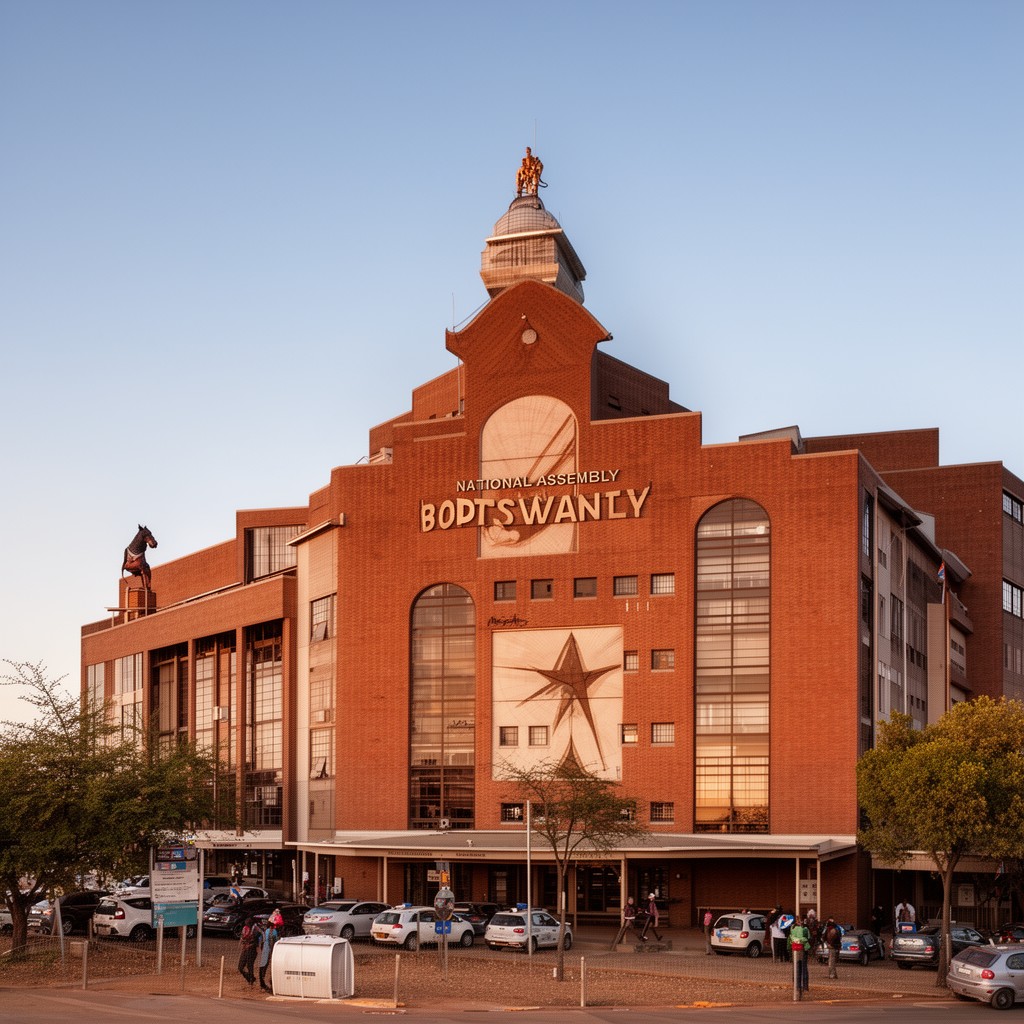 AI-generated illustration of National Assembly of Botswana
