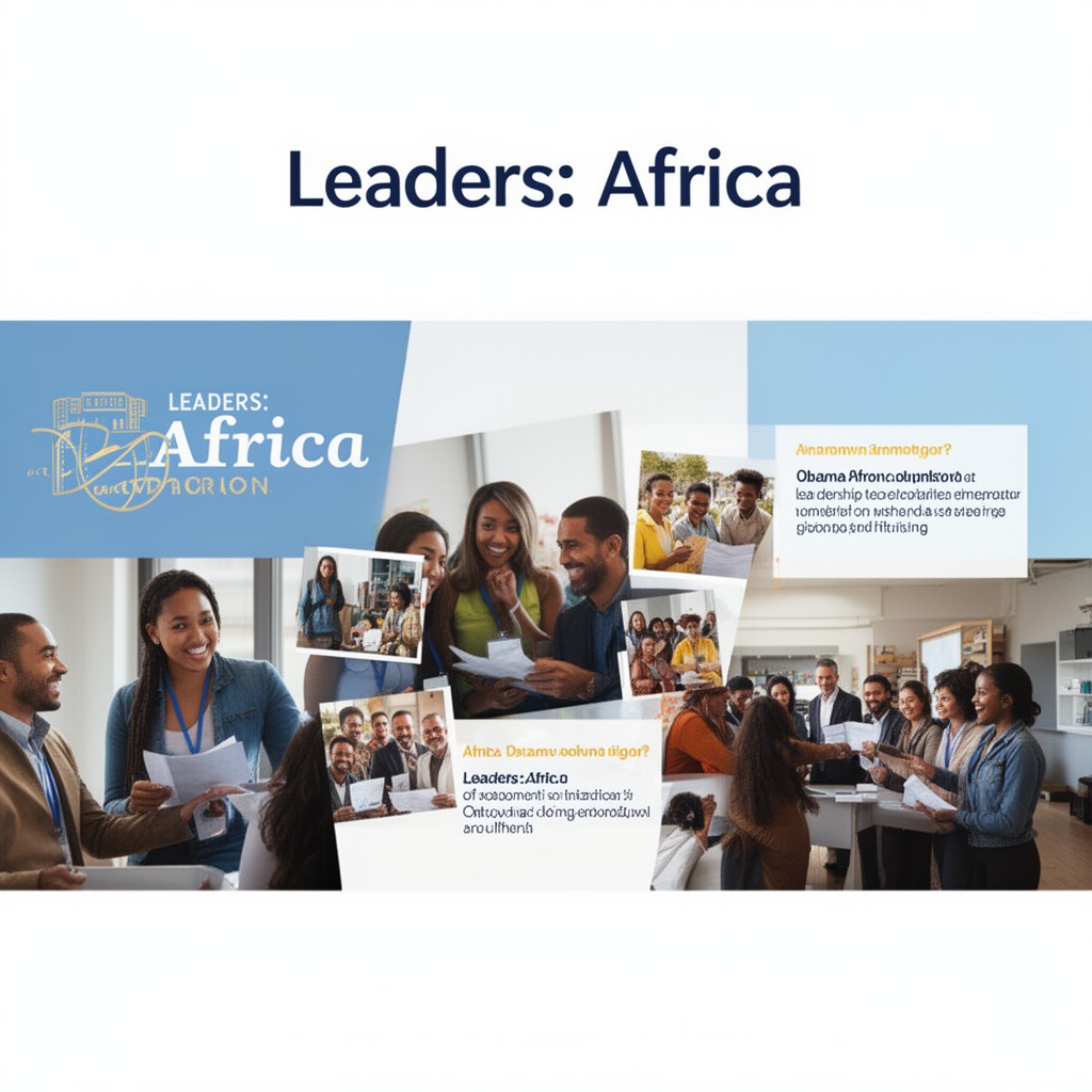 AI-generated illustration of Leaders: Africa program