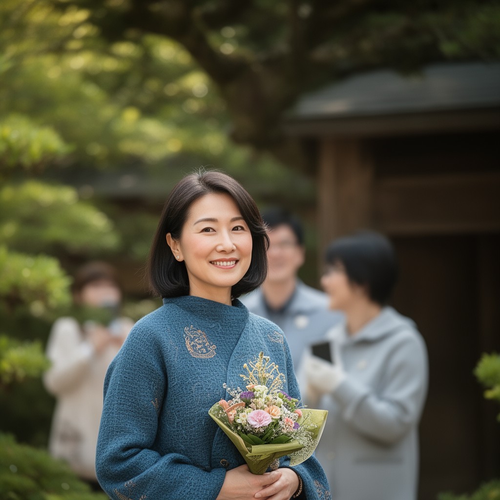 AI-generated illustration of Kiko, Crown Princess Akishino