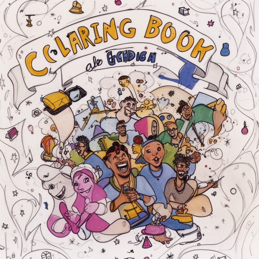 AI-generated illustration of Coloring Book