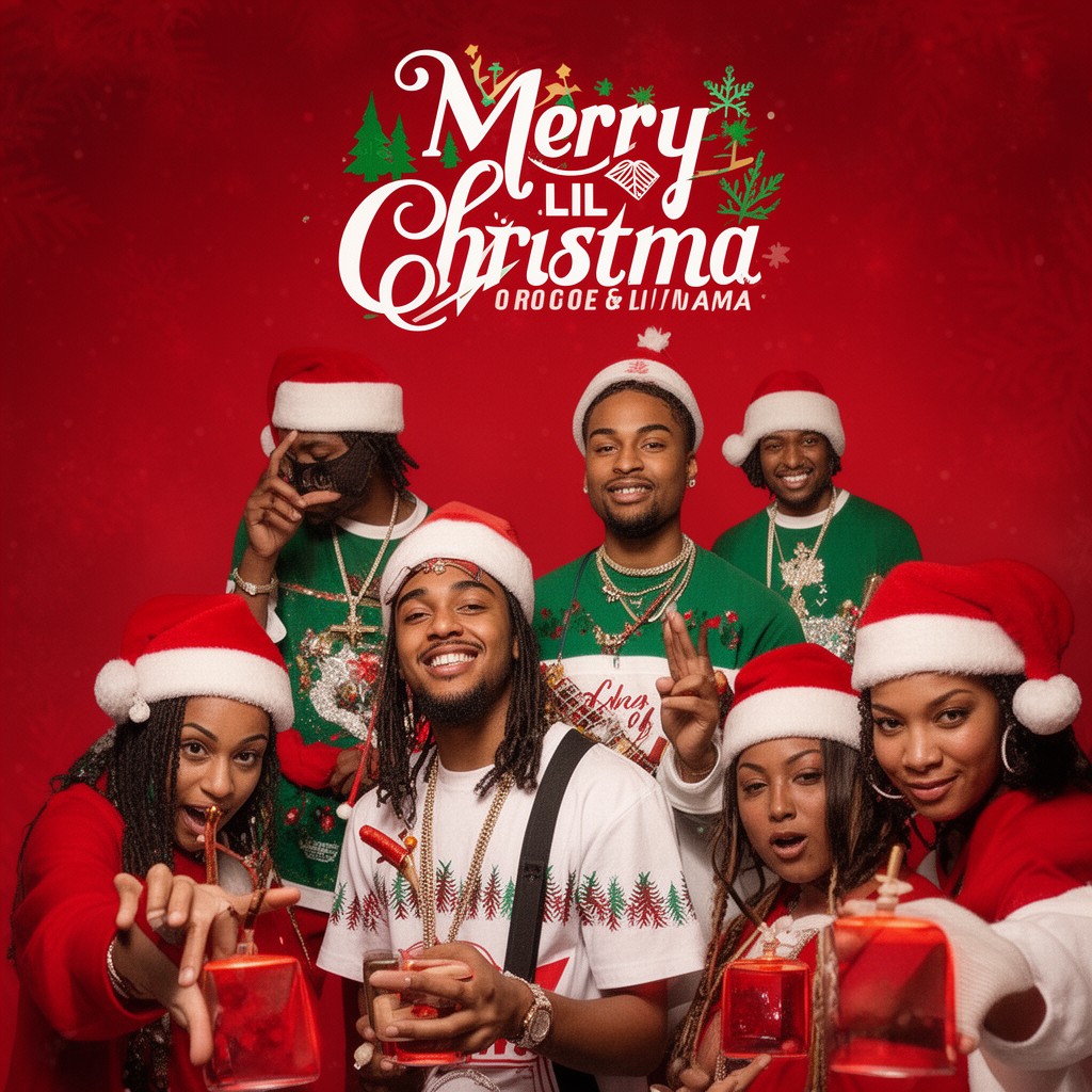 AI-generated illustration of Merry Christmas Lil Mama