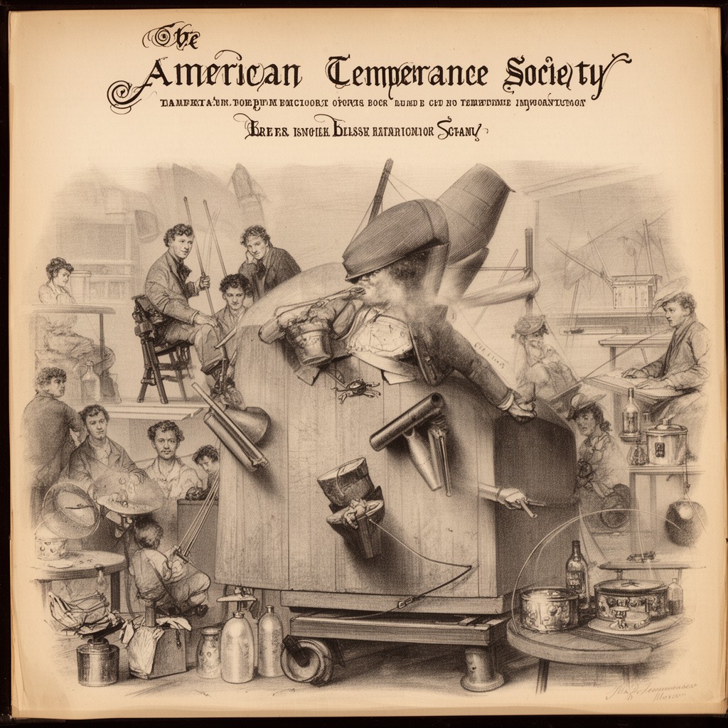 AI-generated illustration of American Temperance Society