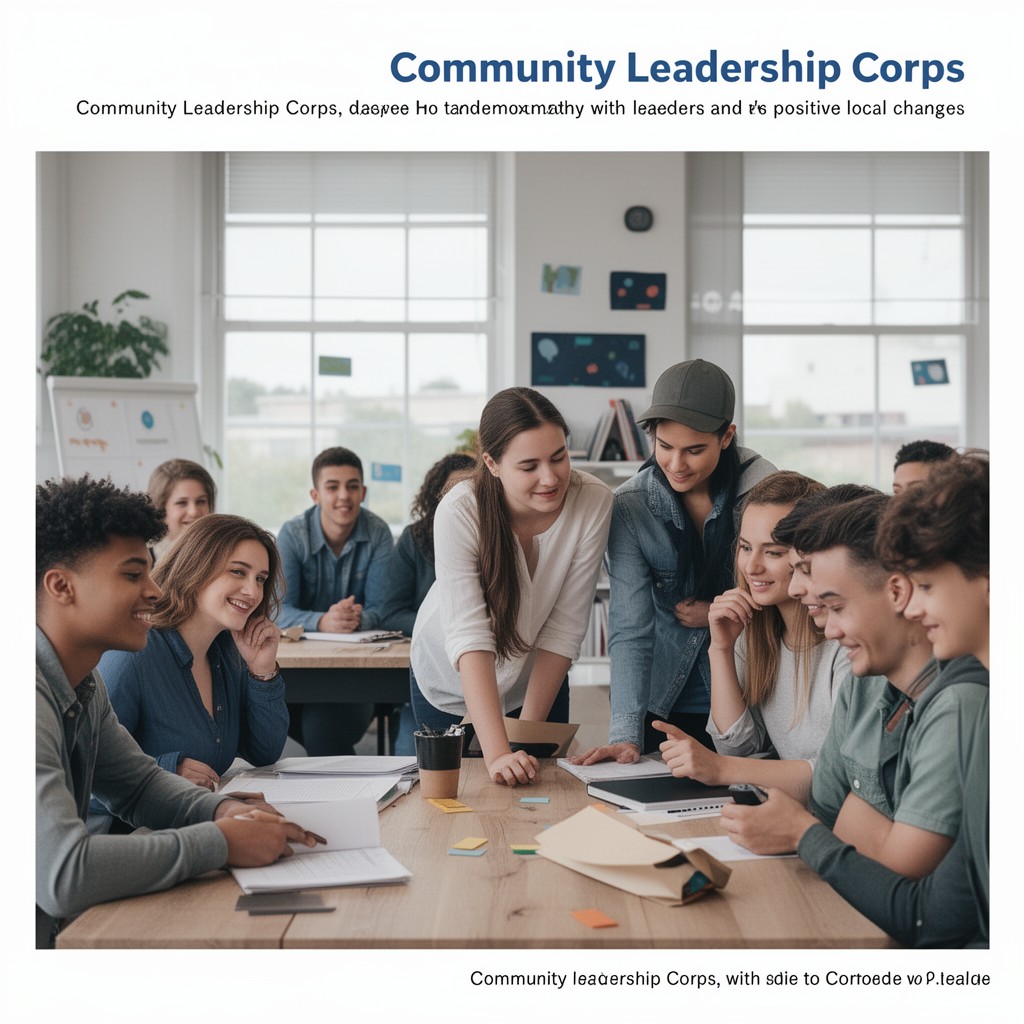 AI-generated illustration of Community Leadership Corps