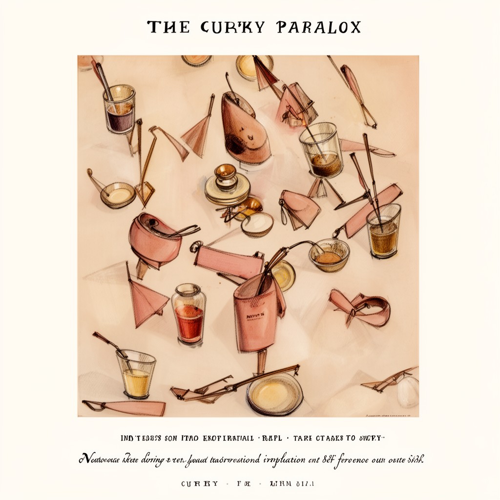 AI-generated illustration of Curry paradox