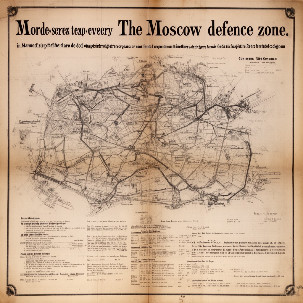 AI-generated illustration of Moscow defense zone
