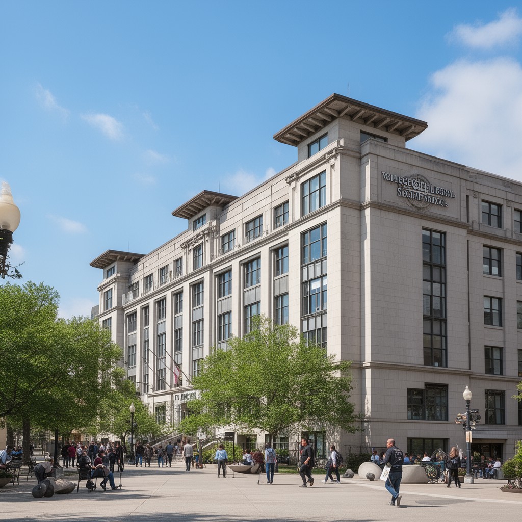 AI-generated illustration of College of Liberal Arts and Social Sciences