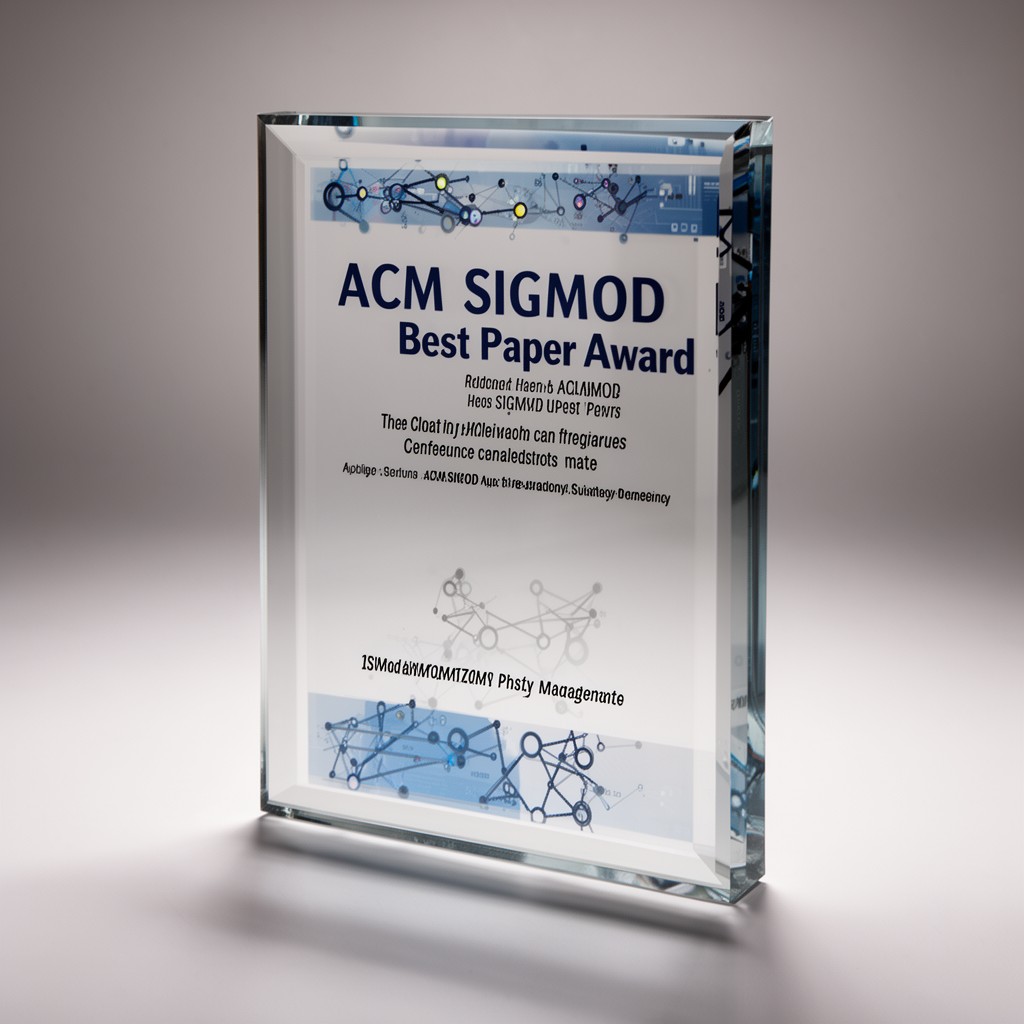 AI-generated illustration of ACM SIGMOD Best Paper Award