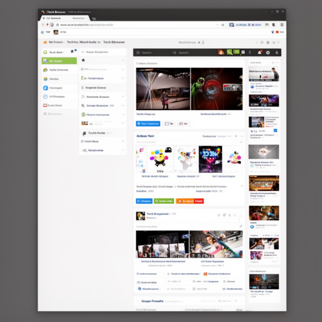 AI-generated illustration of Torch Browser