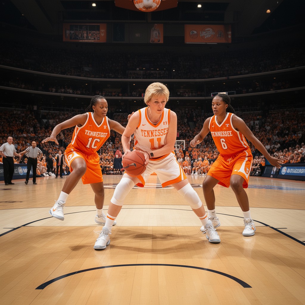 AI-generated illustration of Tennessee Lady Volunteers basketball