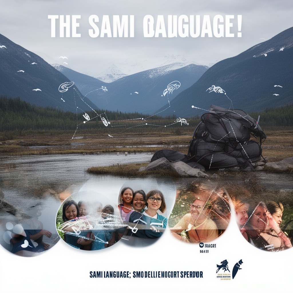 AI-generated illustration of Sami languages