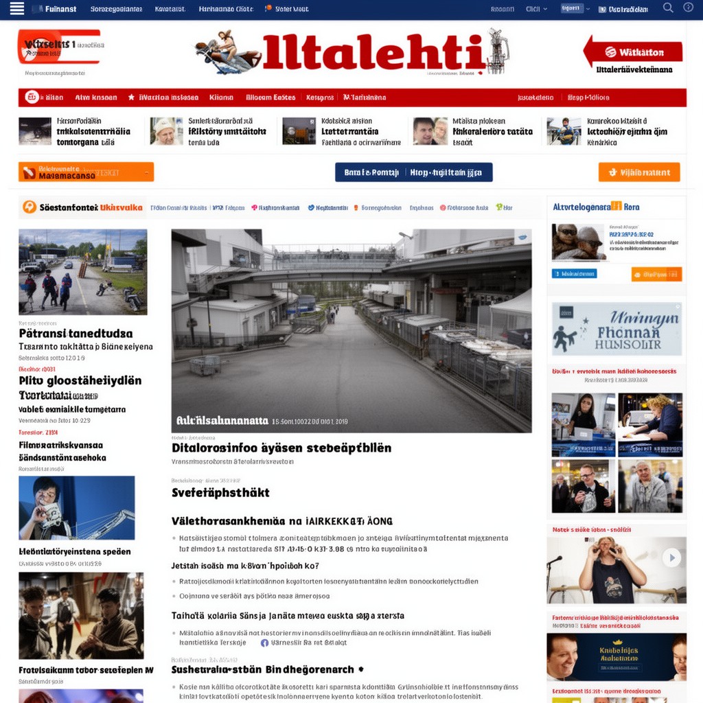 AI-generated illustration of Iltalehti