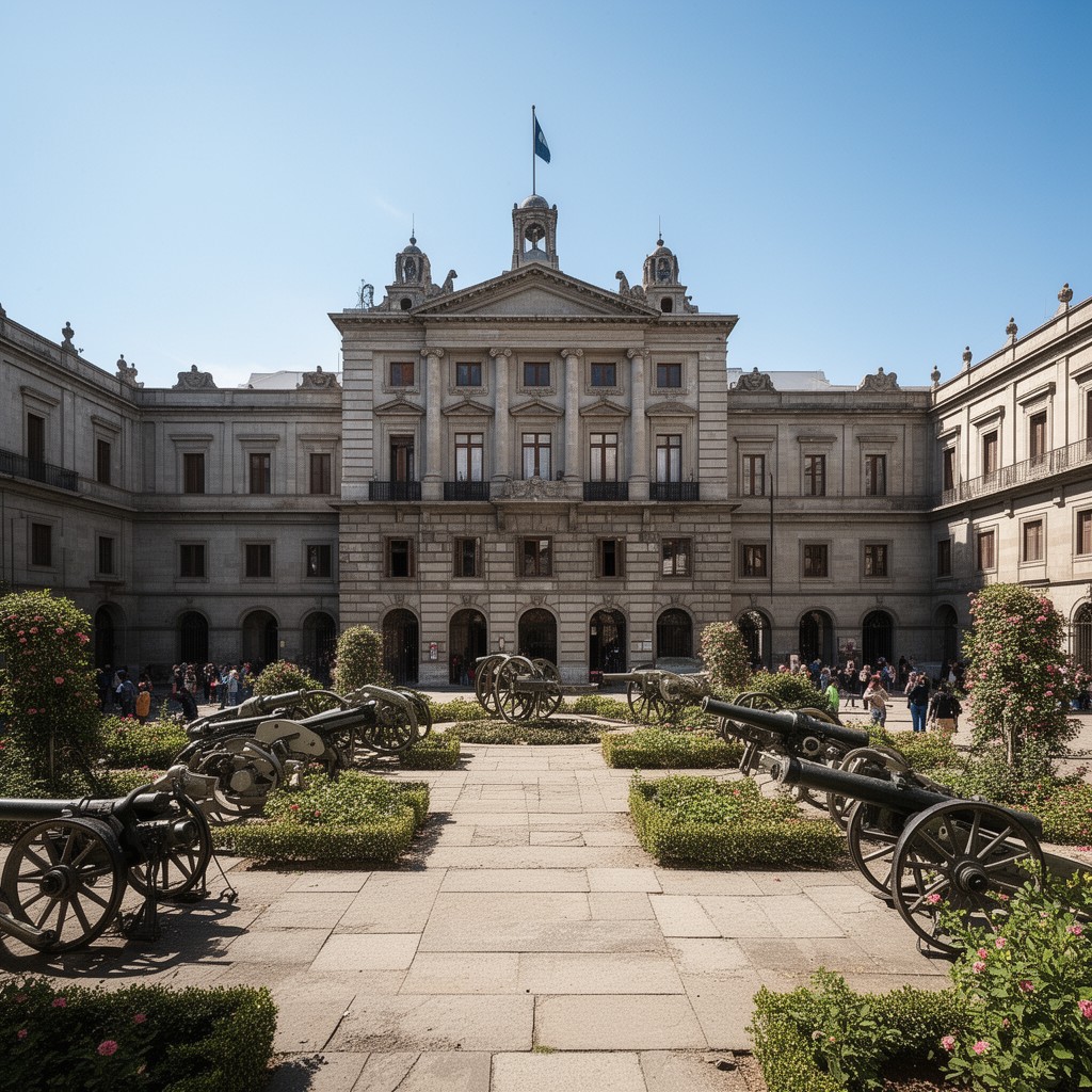 AI-generated illustration of Patio de los Cañones