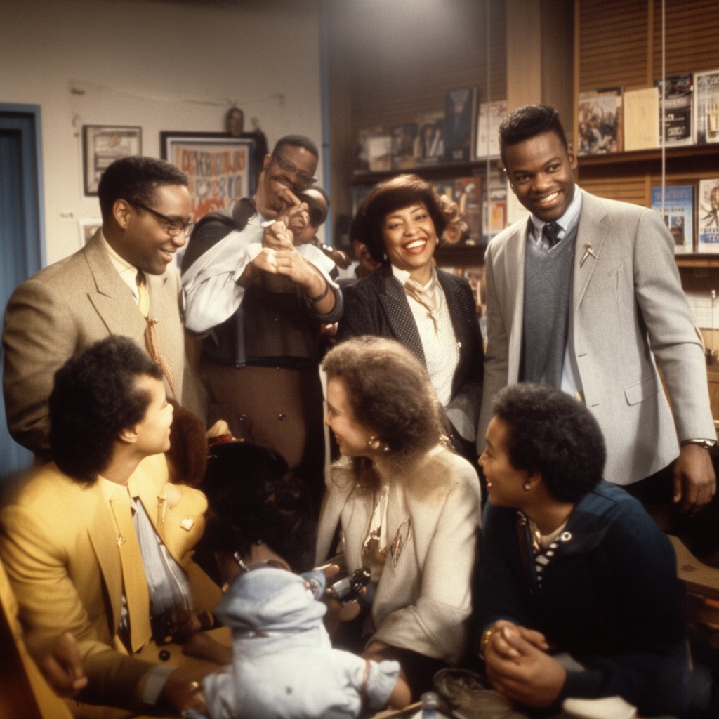 AI-generated illustration of Gordy family
