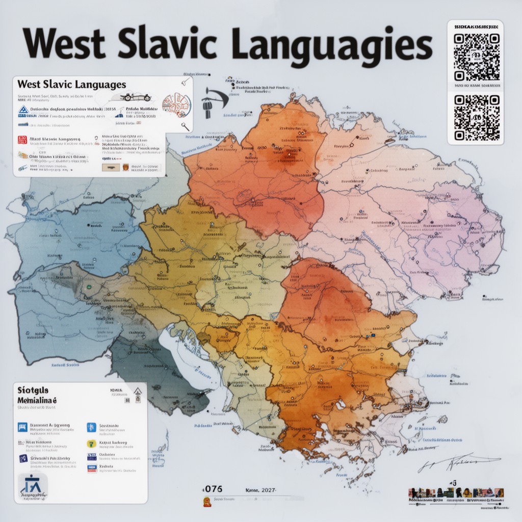 AI-generated illustration of West Slavic languages