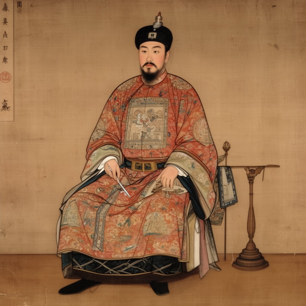 AI-generated illustration of Hongxi Emperor