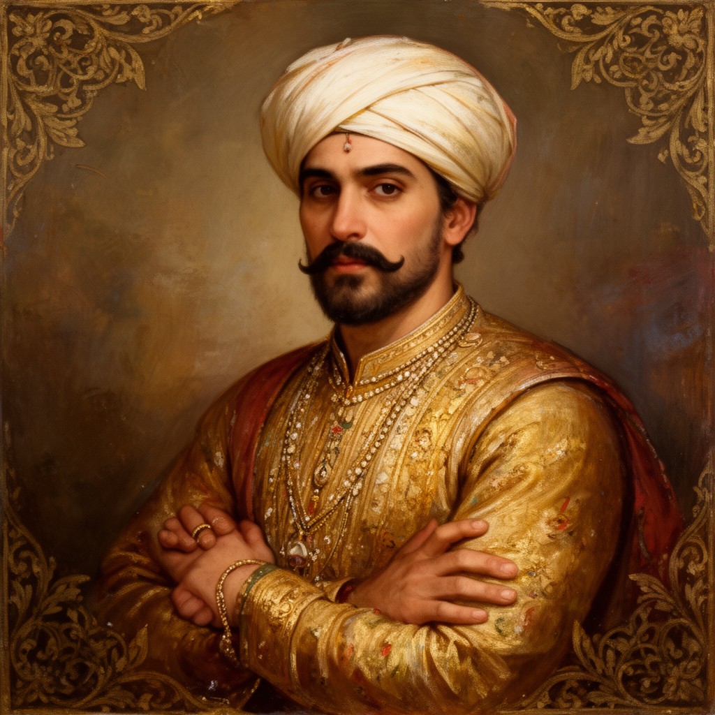 AI-generated illustration of Khusrav Mirza