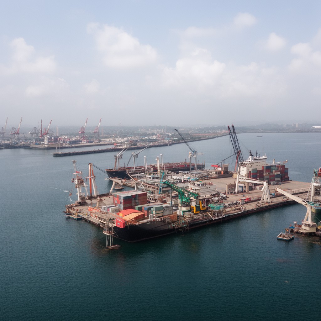 AI-generated illustration of Pipavav Port