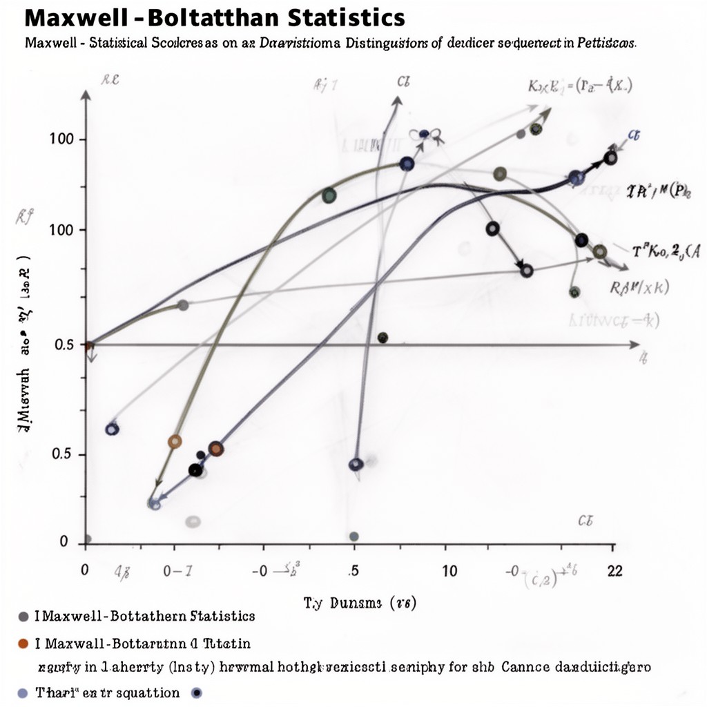 AI-generated illustration of Maxwell–Boltzmann statistics