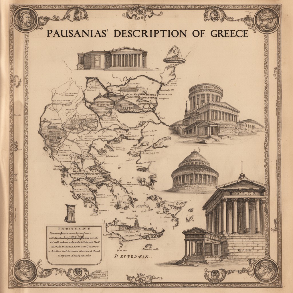 AI-generated illustration of Pausanias’ Description of Greece