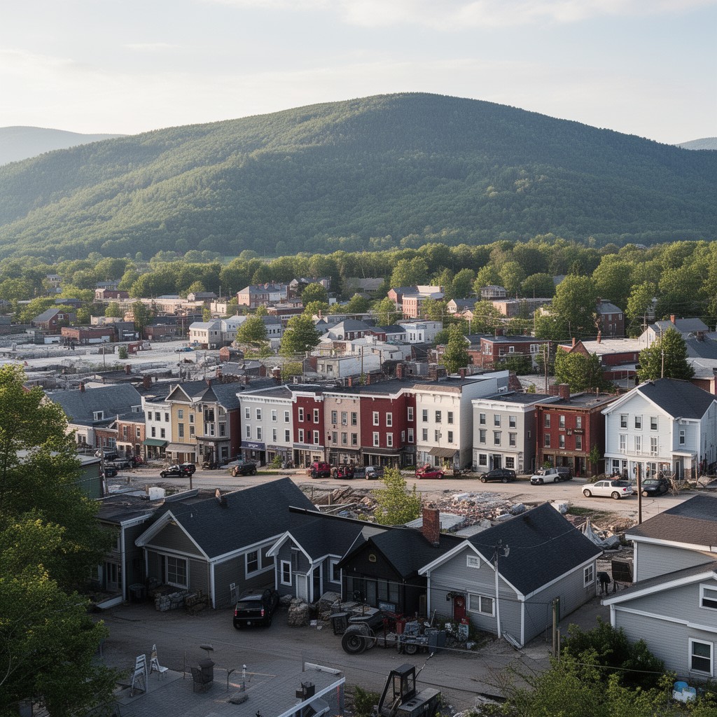 AI-generated illustration of Barre, Vermont