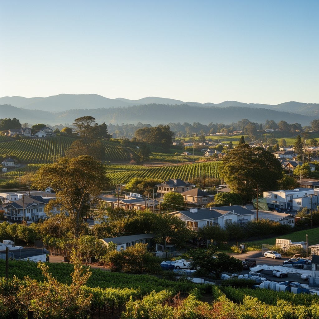 AI-generated illustration of Sebastopol, California