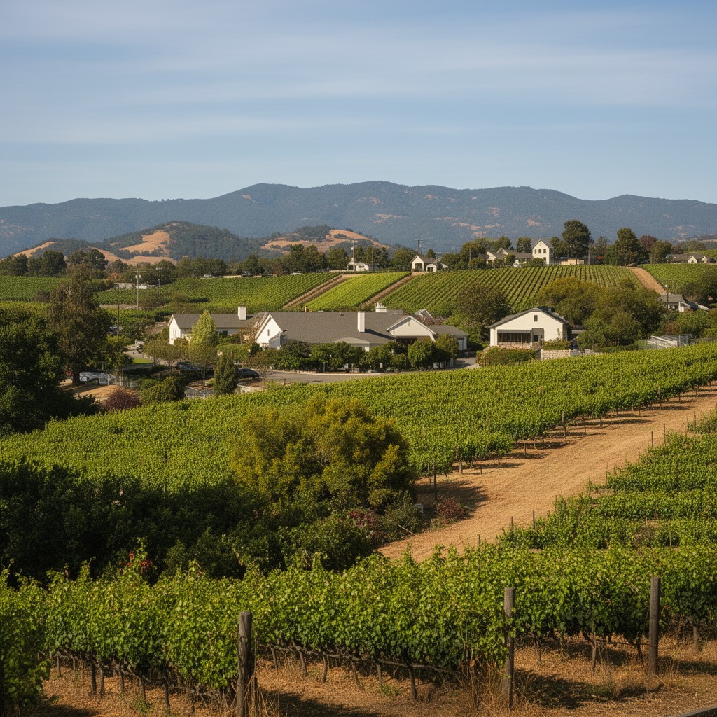 AI-generated illustration of Napa County