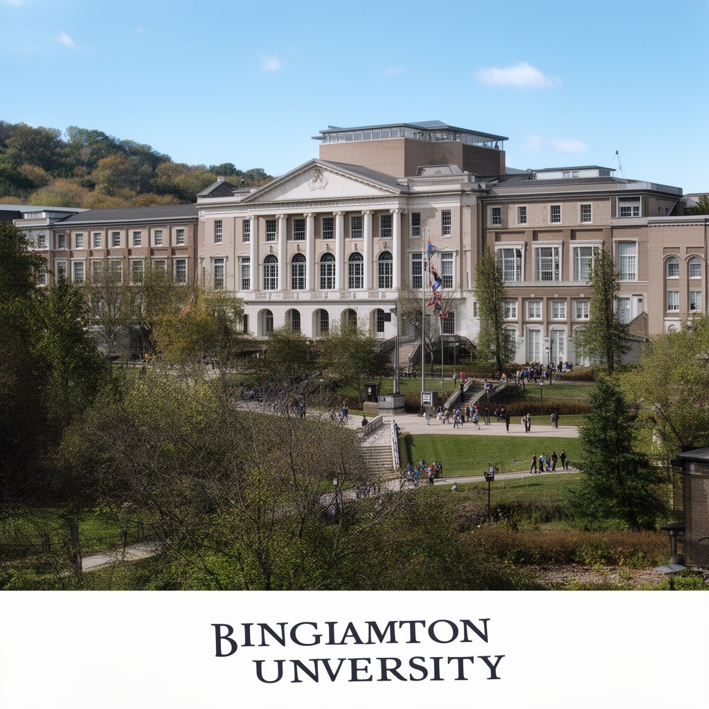 AI-generated illustration of Binghamton University