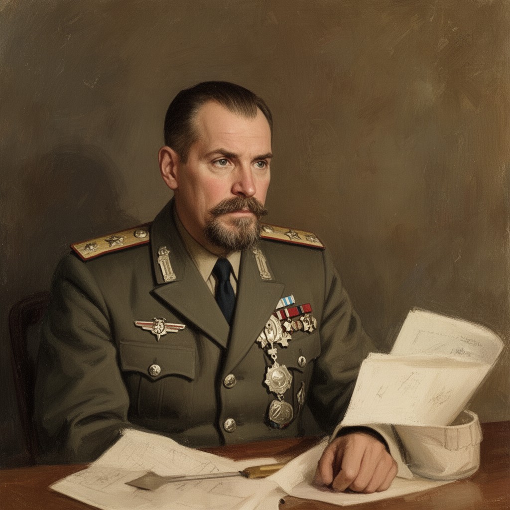 AI-generated illustration of Boris Shaposhnikov