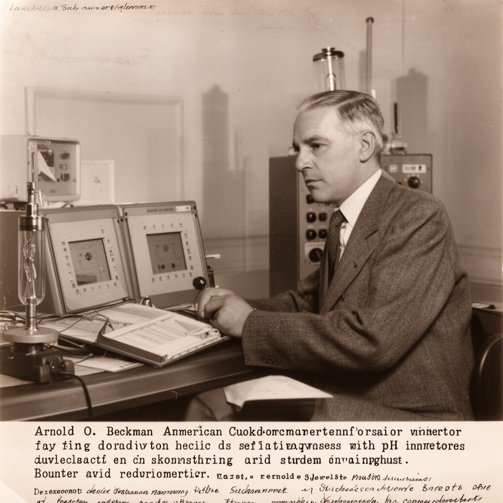 AI-generated illustration of Arnold O. Beckman