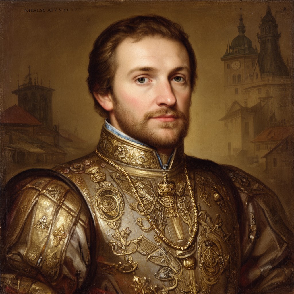 AI-generated illustration of Charles IV, Holy Roman Emperor