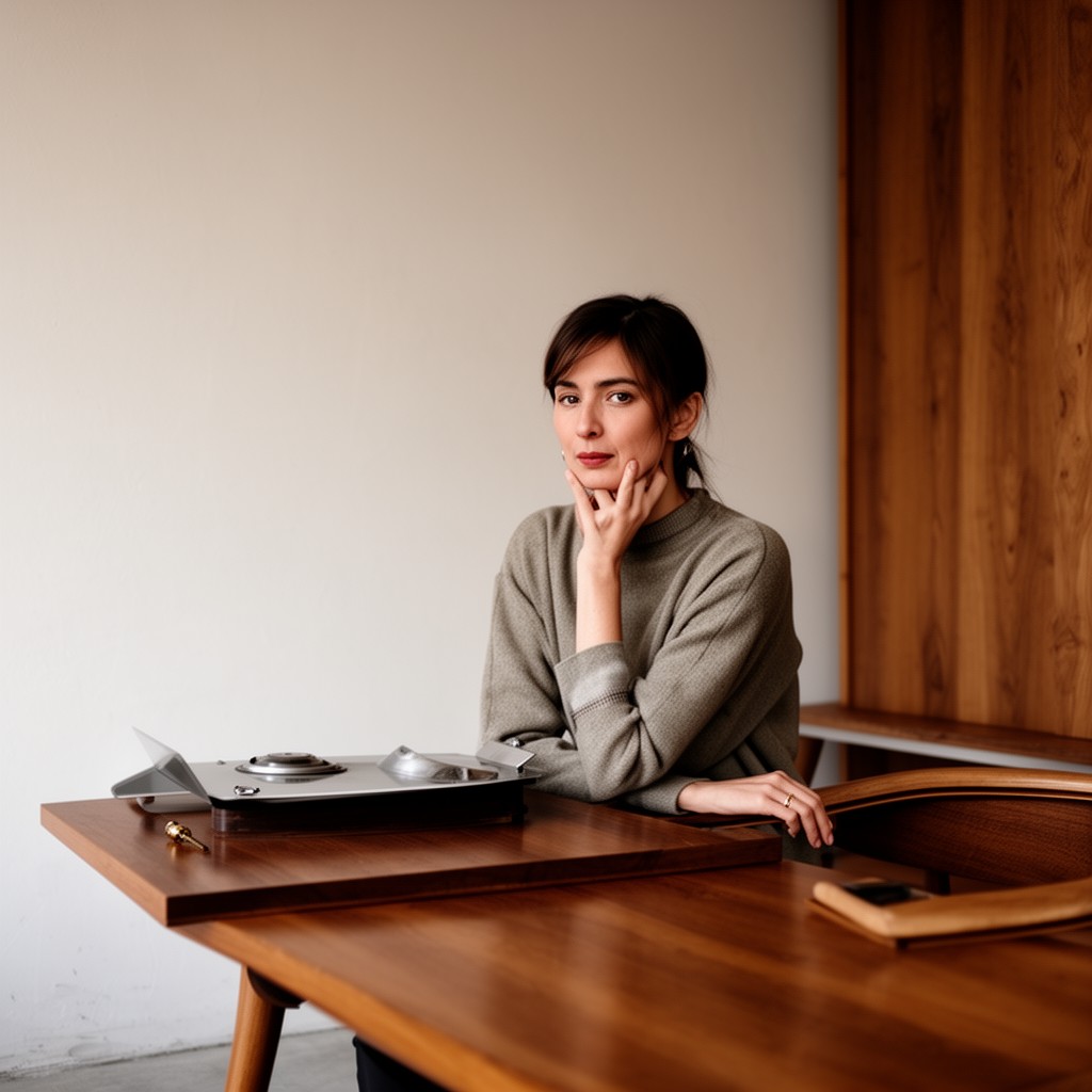 AI-generated illustration of Charlotte Perriand