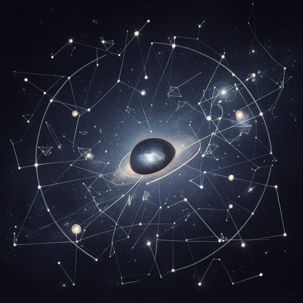 AI-generated illustration of Newtonian absolute space