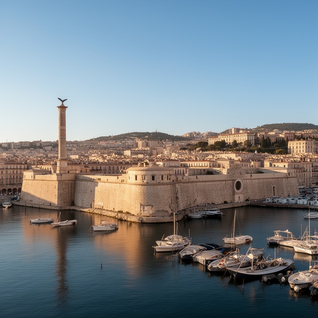 AI-generated illustration of Fort Saint-Nicolas