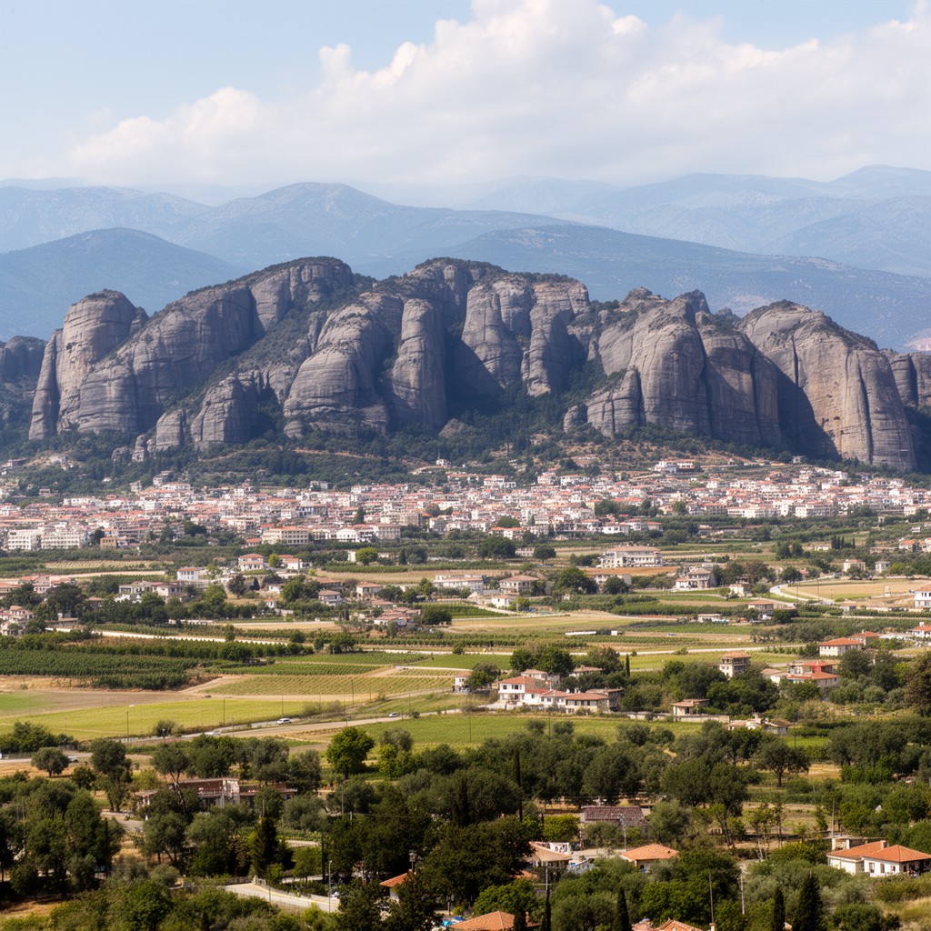 AI-generated illustration of Trikala regional unit