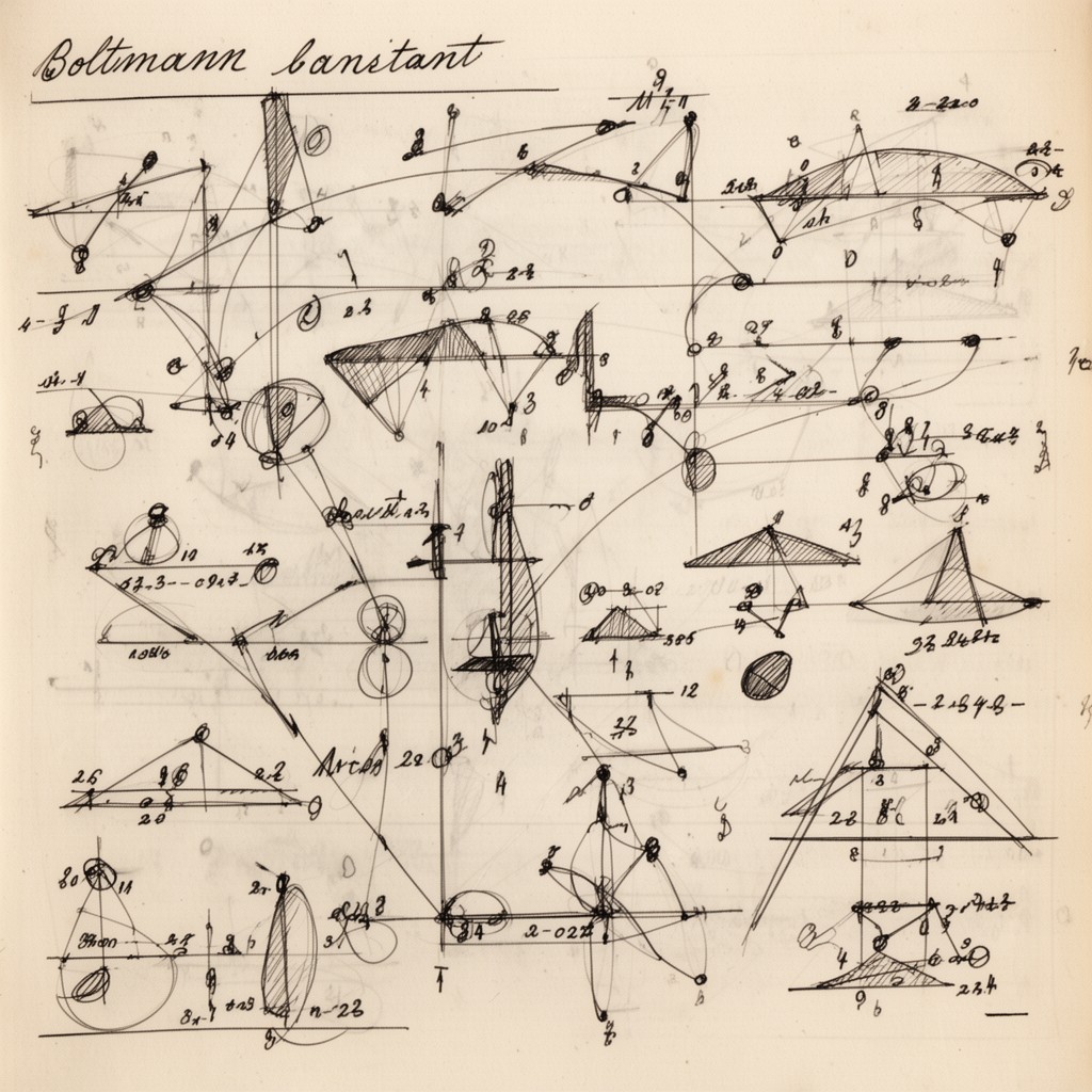 AI-generated illustration of Boltzmann constant