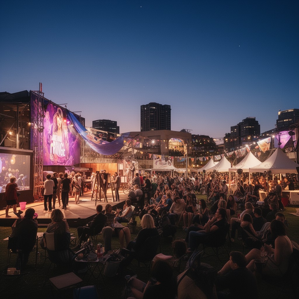 AI-generated illustration of Adelaide Fringe