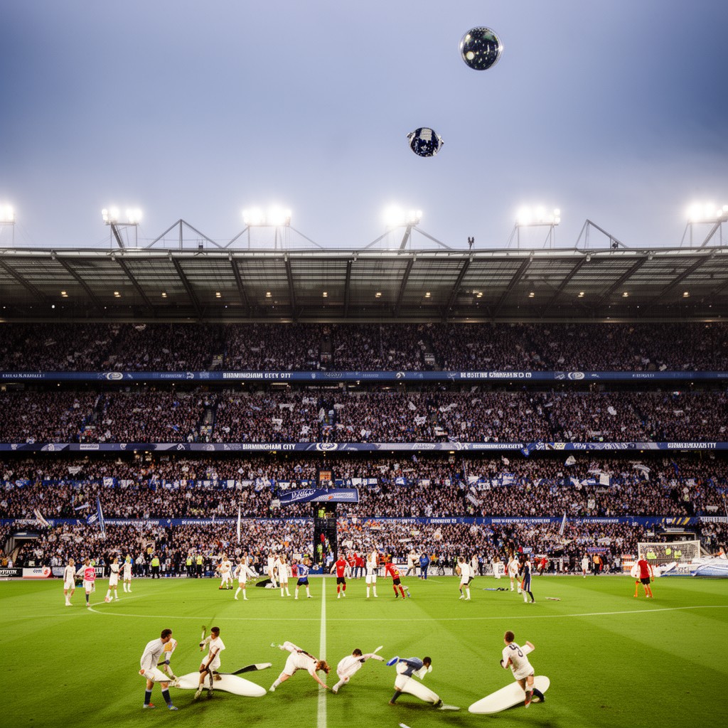 AI-generated illustration of Birmingham City F.C.
