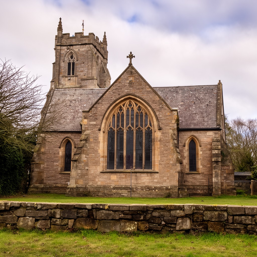 AI-generated illustration of St Bartholomew's Church, Norton