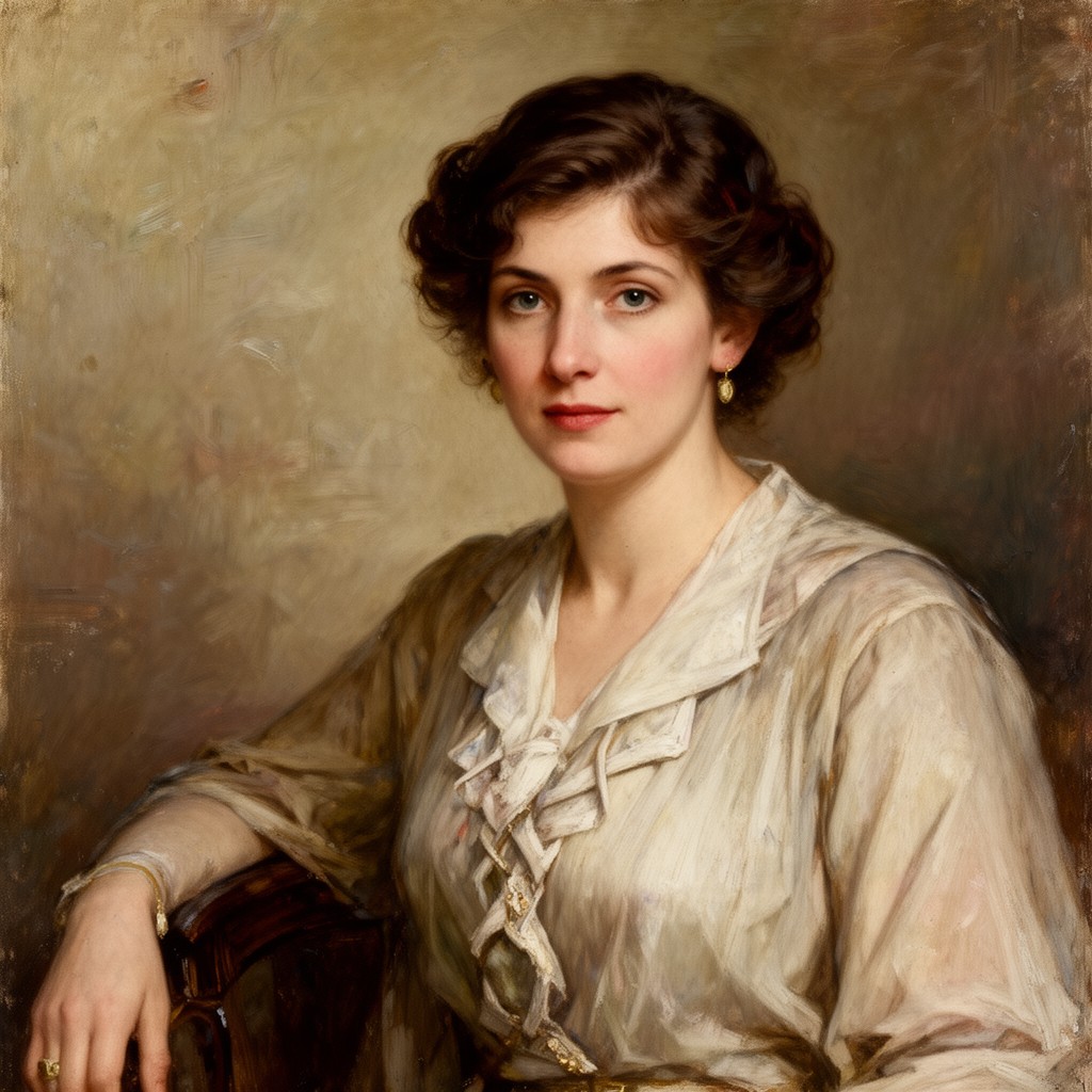 AI-generated illustration of Alma Mahler