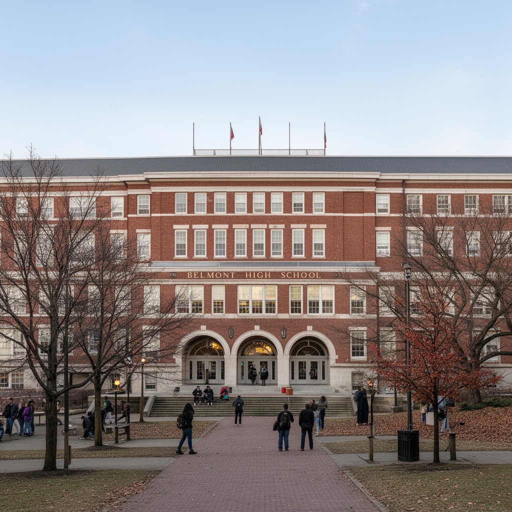AI-generated illustration of Belmont High School