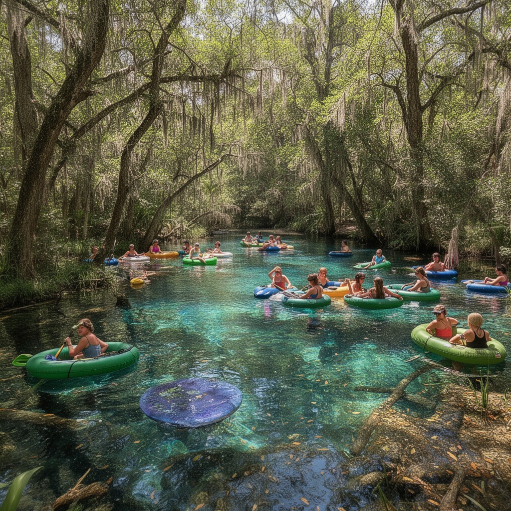 AI-generated illustration of Ichetucknee Springs