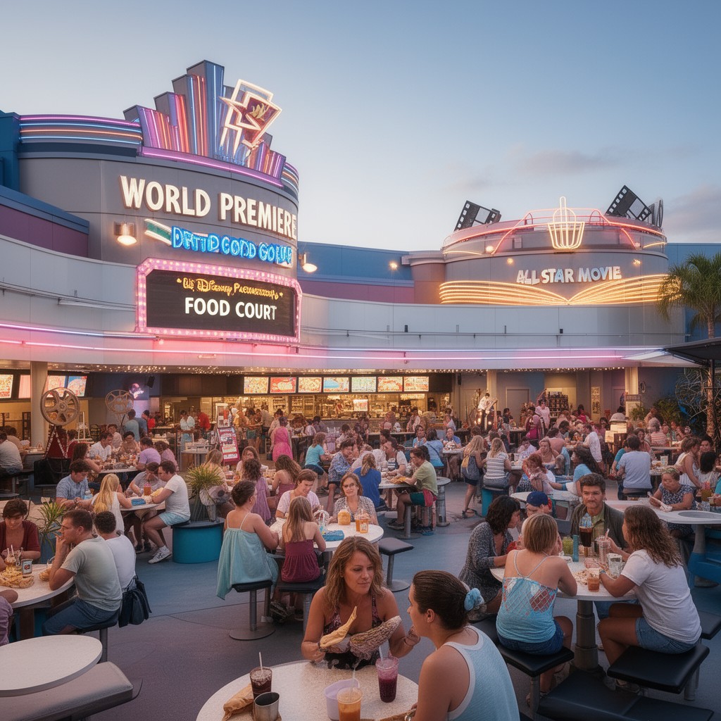 AI-generated illustration of World Premiere Food Court