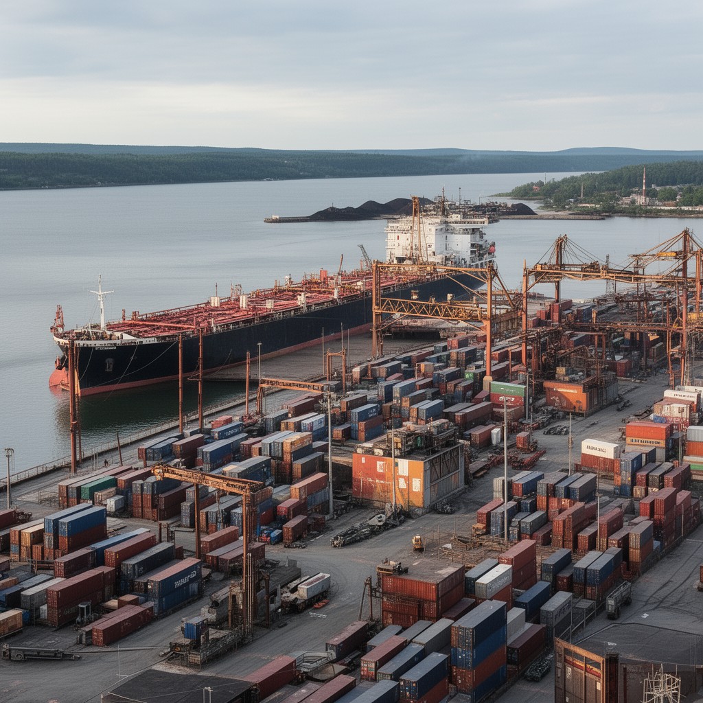 AI-generated illustration of Port of Duluth-Superior