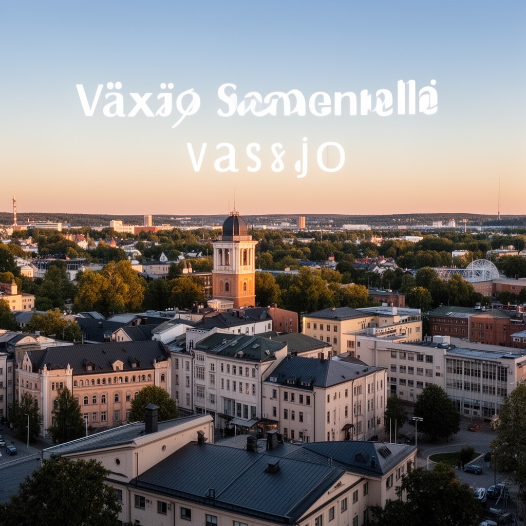 AI-generated illustration of Växjö, Sweden