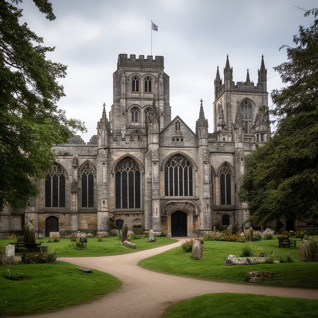 AI-generated illustration of Shrewsbury Abbey