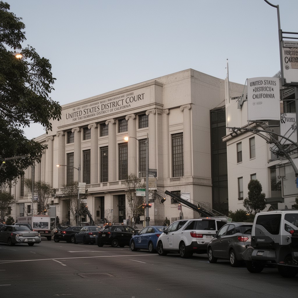 AI-generated illustration of United States District Court for the Northern District of California