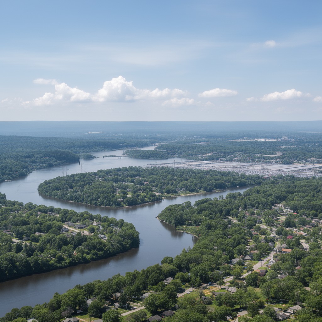AI-generated illustration of Patapsco River Neck