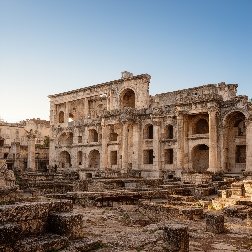 AI-generated illustration of Palace of Diocletian